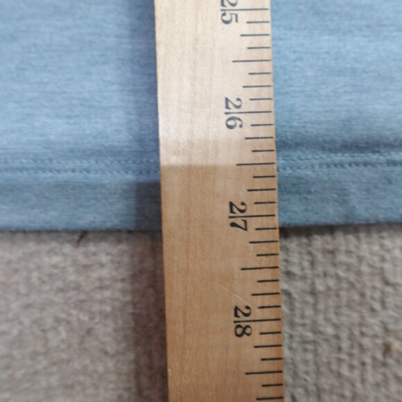 Free Fly Polo Shirt Medium Blue Solid Performance Bamboo Blend - Picture 4 of 5